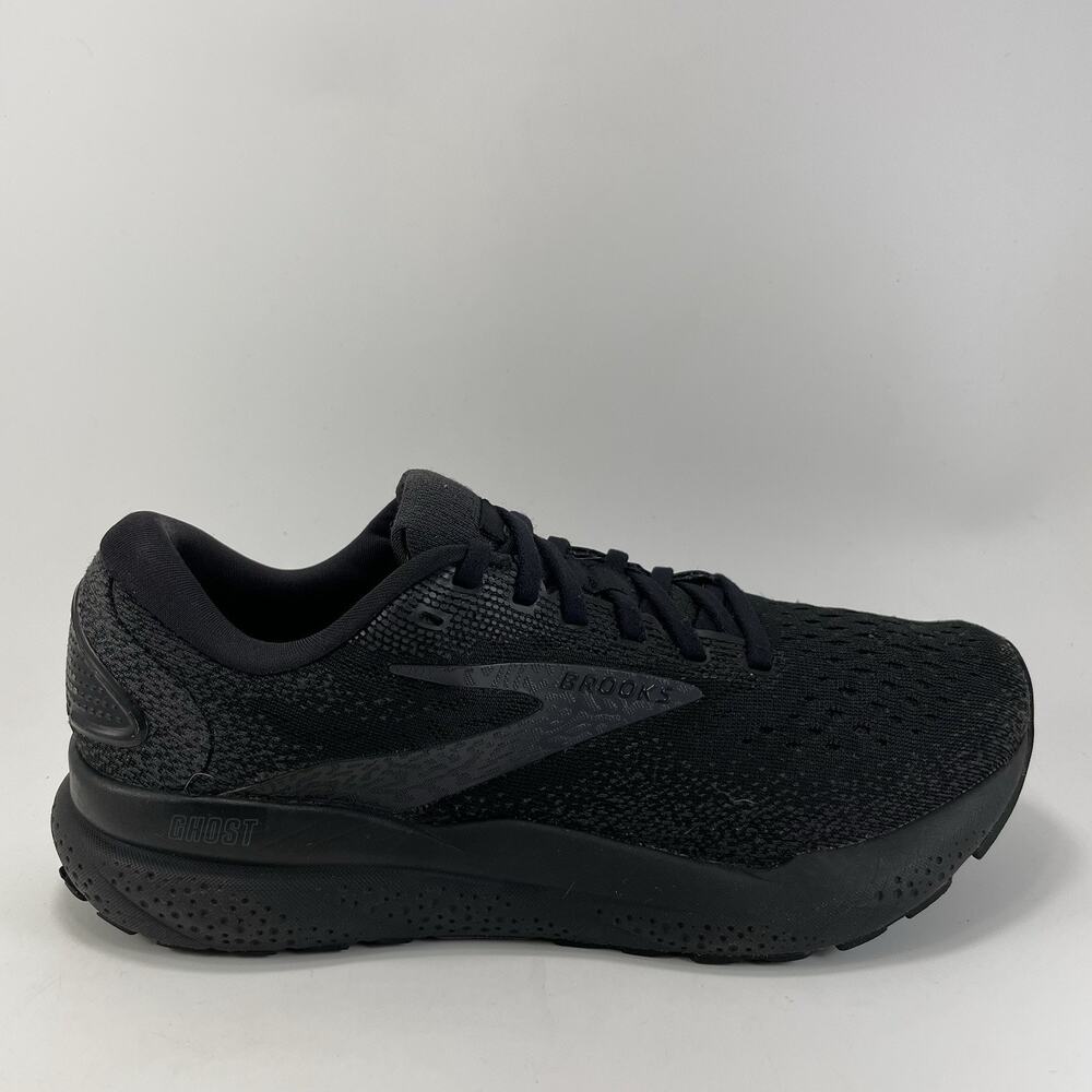 Brooks Ghost 15 Running Shoes Triple Black Womens Size 8.5 Narrow 2A Athletic